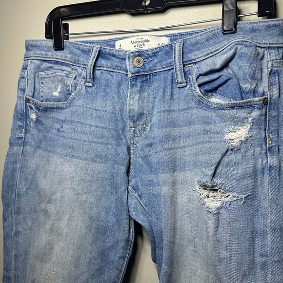 Abercrombie And Fitch Jeans Women’s Size 4/27. Bejeweled. Distressed. - Picture 4 of 7